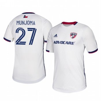 Eddie Munjoma FC Dallas 2020-21 Away Men's White Short Sleeve Jersey