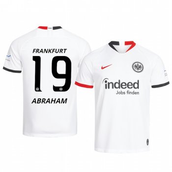 Eintracht Frankfurt David Abraham White Away Jersey 19-20 Men's