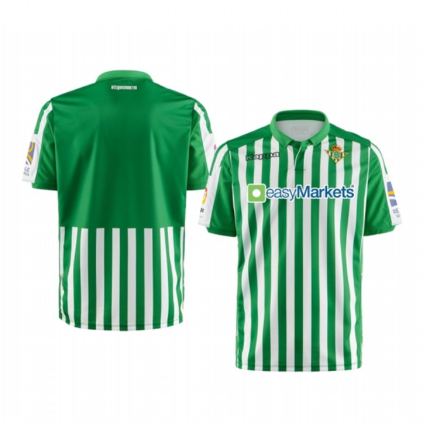 Youth Real Betis Green Home Short Sleeve Jersey 19-20