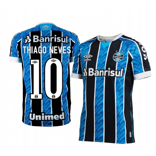 Gremio Thiago Neves 2020-21 Home Men's Blue Short Sleeve Jersey