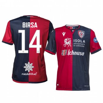 Men's Valter Birsa Cagliari Calcio 19-20 Home Jersey