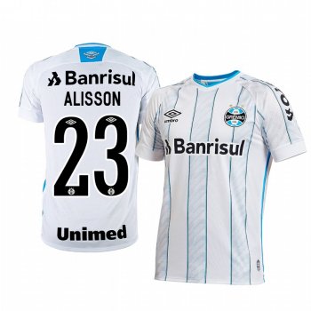 Gremio Alisson 2020-21 Away Men's White Short Sleeve Jersey