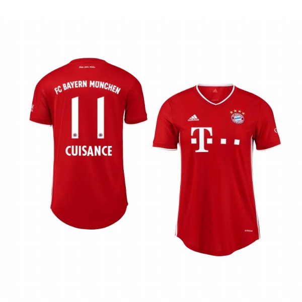 Women's Midfielder Bayern Munich Mickaël Cuisance Home Jersey 2020-21