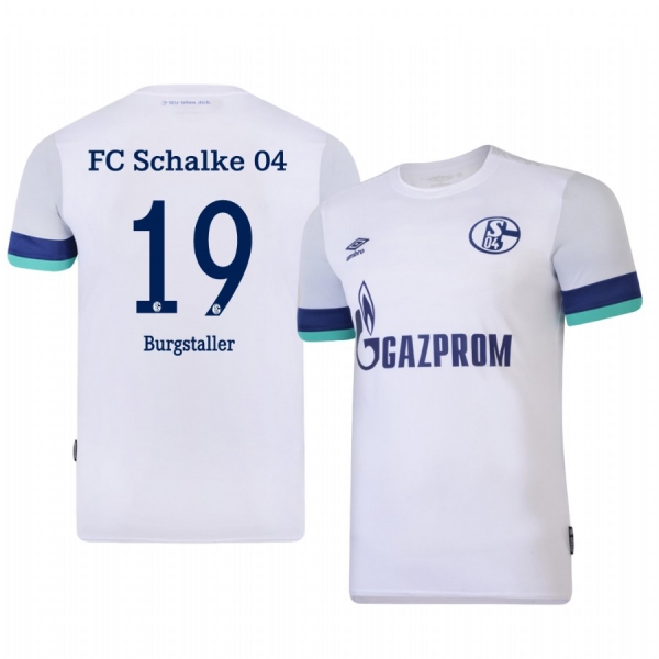 Youth Schalke 04 Guido Burgstaller White Away Jersey 19-20