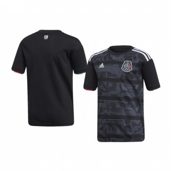 Youth Mexico Custom Youth 2019 Home 2019 Gold Cup Short Sleeve Jersey