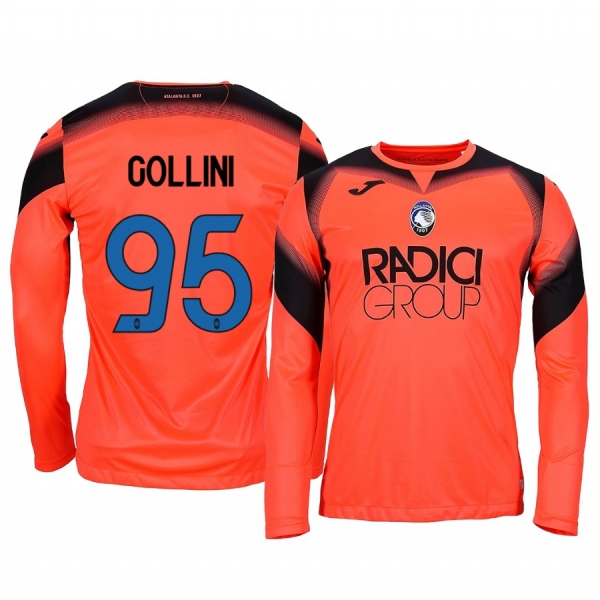 19-20 Atalanta Pierluigi Gollini Orange Goalkeeper Long Sleeve Jersey Men's