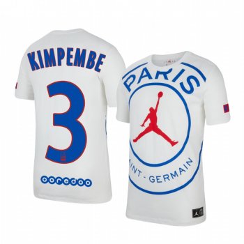 Paris Saint-Germain Presnel Kimpembe Men's White Game Jersey 2020-21