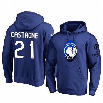 Timothy Castagne Atalanta Team Logo Royal 2020 UEFA Champion League Pullover Hoodie