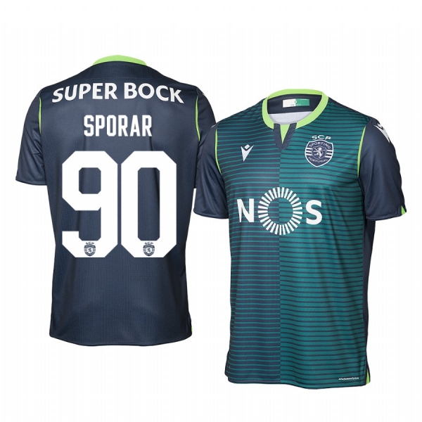 Sporting Lisbon Andraz Sporar 19-20 Away Men's Navy Short Sleeve Jersey