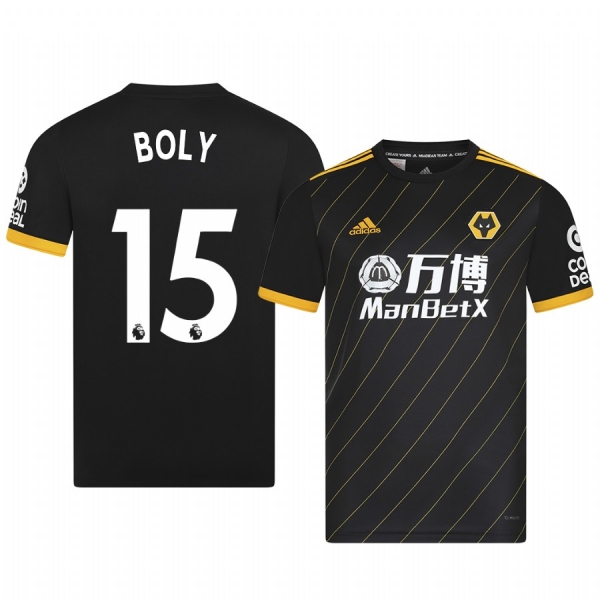 Willy Boly Wolverhampton Wanderers Away Men's Short Sleeve Jersey 19-20