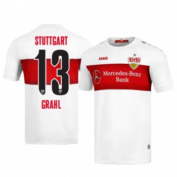 VfB Stuttgart Jens Grahl Men's 19-20 Home Replica Short Sleeve Jersey