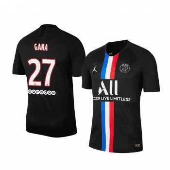 Idrissa Gueye Paris Saint-Germain 19/20 Black Fourth official Jersey Men's