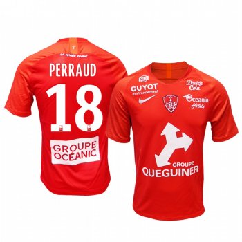 Men's Stade Brestois 29 Romain Perraud Home Jersey 19-20