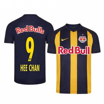 Hwang Hee-chan Red Bull Salzburg Away Navy Yellow Short Sleeve Jersey