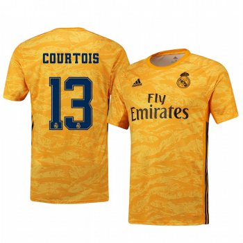 19-20 Real Madrid Thibaut Courtois Yellow Goalkeeper Home Jersey Men's