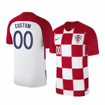 2018 World Cup Croatia Custom Men's Home Official Jersey