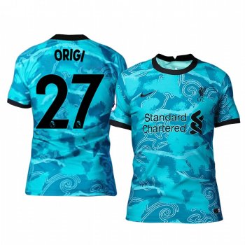 Liverpool Divock Origi Men's Green Away Short Sleeve Jersey 2020-21