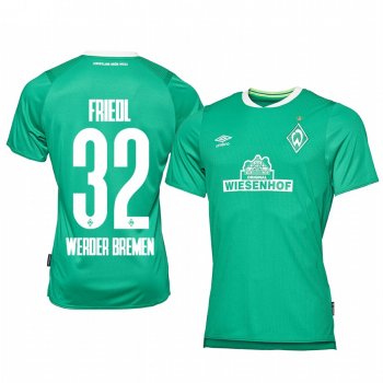 Defender Werder Bremen Marco Friedl Men's Home Jersey 19-20