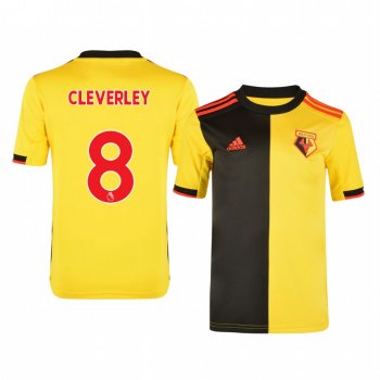 Youth Tom Cleverley Watford Home Jersey 19-20