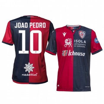 Men's Joao Pedro Cagliari Calcio 19-20 Home Jersey