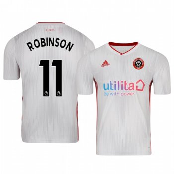 Youth Callum Robinson Sheffield United 19-20 Away White Short Sleeve Jersey