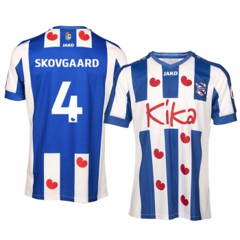 Andreas Skovgaard SC Heerenveen Home Blue White Short Sleeve Jersey