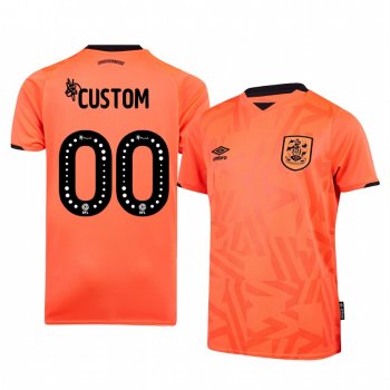 Huddersfield Town Custom 19-20 Third Men's Orange Short Sleeve Jersey