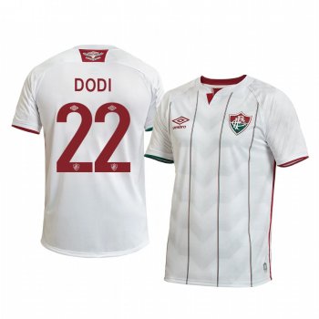 Fluminense Dodi 2020 Away Men's White Short Sleeve Jersey