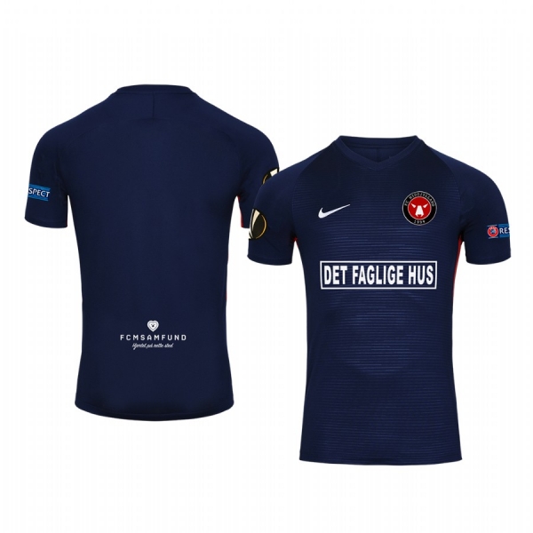 Midtjylland European 19-20 Home Navy Short Sleeve Jersey