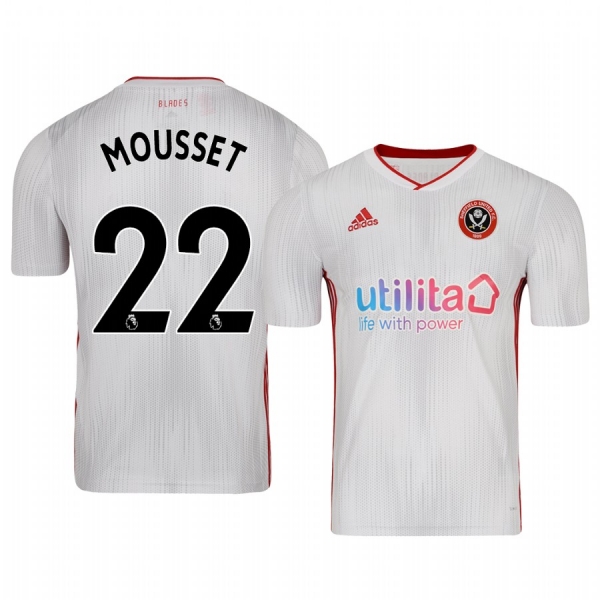 Youth Lys Mousset Sheffield United 19-20 Away White Short Sleeve Jersey