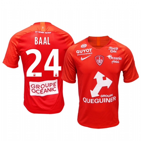 Men's Stade Brestois 29 Ludovic Baal Home Jersey 19-20