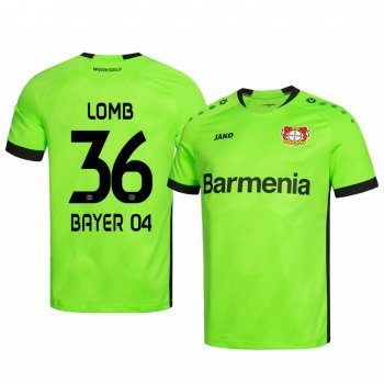 19-20 Bayer Leverkusen Niklas Lomb Green Goalkeeper Official Jersey Men's