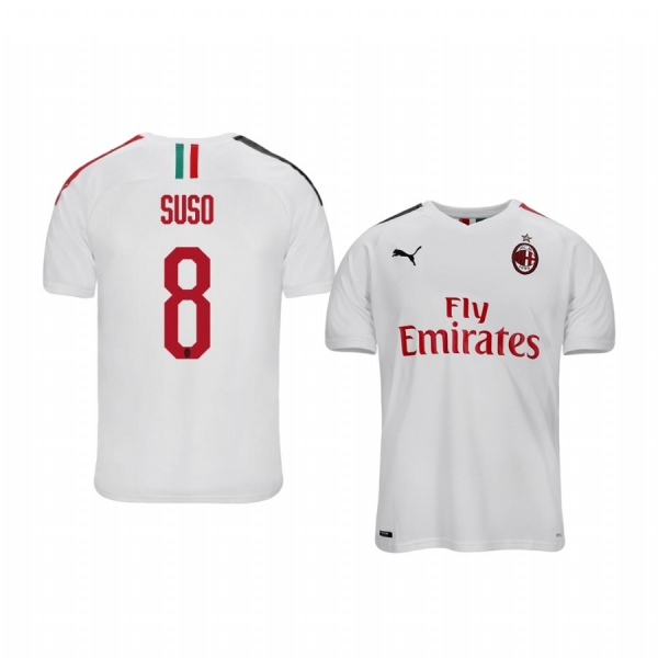 Youth Suso AC Milan 19-20 Away Short Sleeve Jersey