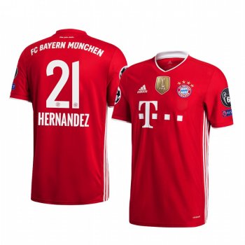 FC Bayern Munich Red 2020 UEFA Champions of Europe 6-Time Winner Patch Jersey