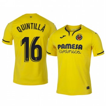 Xavi Quintilla Villarreal Home Men's Jersey 19-20