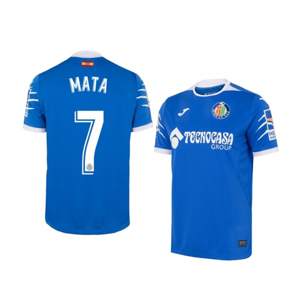 Youth Getafe Jaime Mata Blue Home Short Sleeve Jersey 19-20