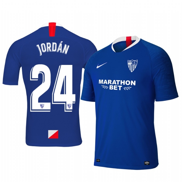 Joan Jordan Sevilla 19-20 Third Men's Blue Short Sleeve Jersey