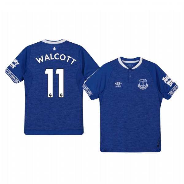 Youth Theo Walcott Everton Home Short Sleeve Jersey 18-19