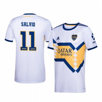 Eduardo Salvio Boca Juniors 2020-21 White Away Official Jersey Men's