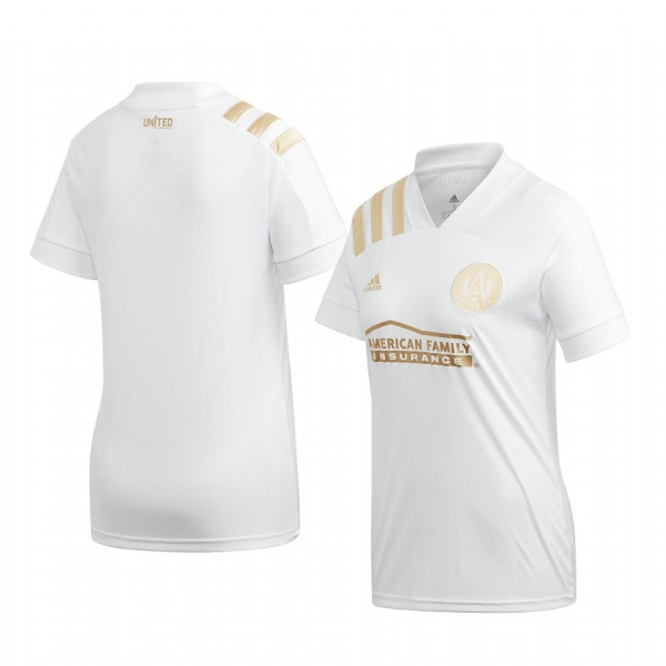 Women's Atlanta United White 2020 Kings Replica Short Sleeve Jersey