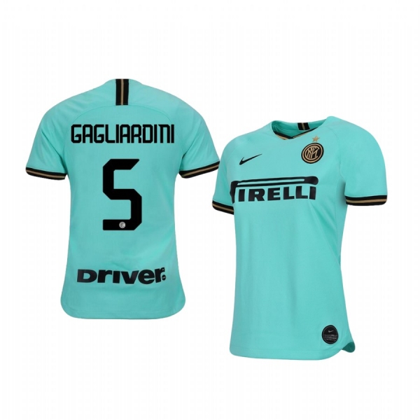 Women's Roberto Gagliardini Internazionale Milano 19-20 Away Short Sleeve Jersey