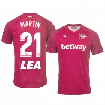 Deportivo Alaves Martín Aguirregabiria Away Short Sleeve Jersey 19-20