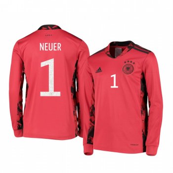 Youth 2020 Germany Manuel Neuer Red UEFA Euro Goalkeeper Jersey