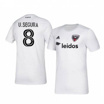 Ulises Segura D.C. United 2020-21 Away Men's White Short Sleeve Jersey