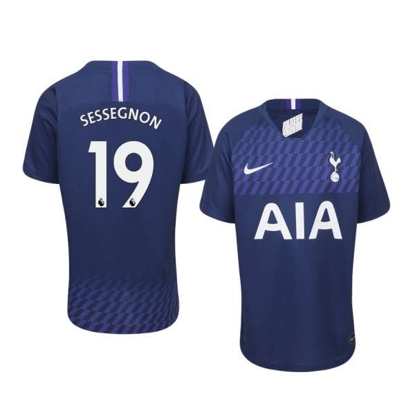 Youth Ryan Sessegnon Tottenham Hotspur 19-20 Away Navy Short Sleeve Jersey