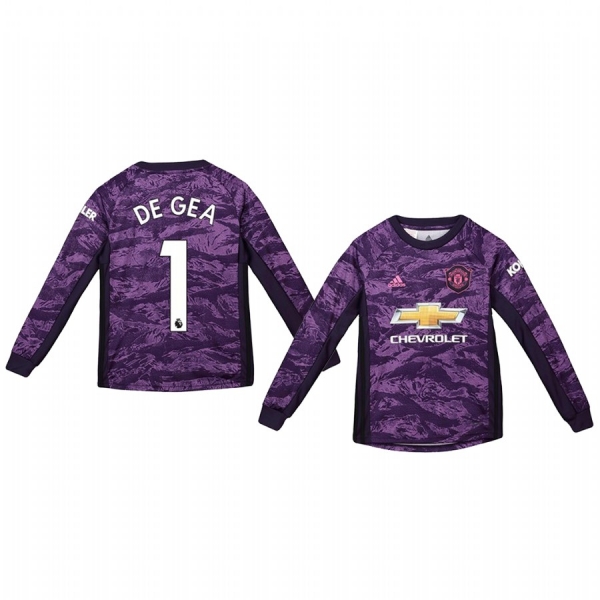 Youth 19-20 Manchester United David de Gea Purple Home Goalkeeper Jersey