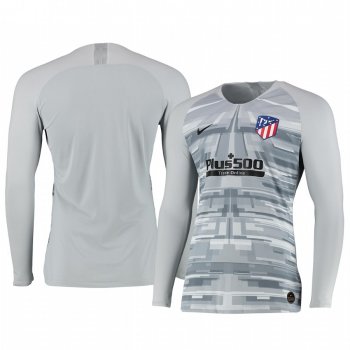 19-20 Atletico de Madrid Gray Long Sleeve Goalkeeper Jersey Men's