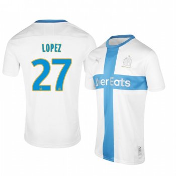 Maxime Lopez Olympique de Marseille White 120th Anniversary Limited Edition Jersey Men's