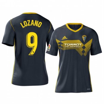 Anthony Lozano Cadiz CF Away Navy Short Sleeve Jersey