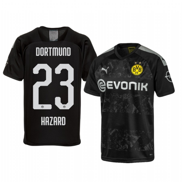 Borussia Dortmund Thorgan Hazard Black Away Jersey 19-20 Men's